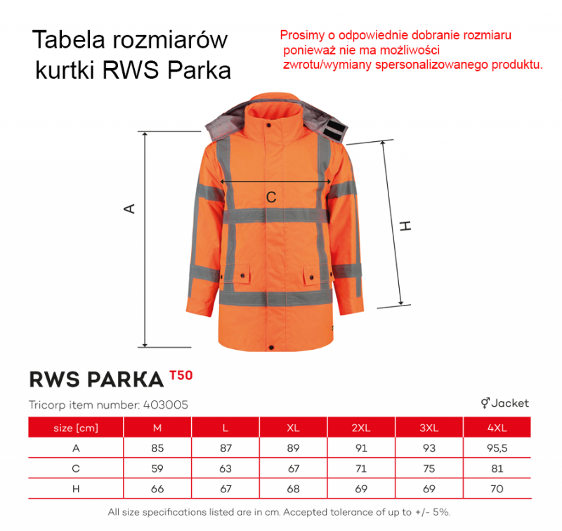 Kurtka RWS Parka - obrazek 2